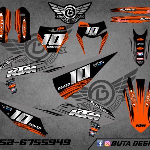 קיט מדבקות ל KTM SXF 2019-2022 EXC 2020-2023 V63