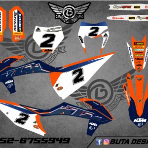 קיט מדבקות ל KTM SXF 2019-2022 EXC 2020-2023 V65