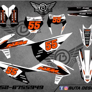 קיט מדבקות ל KTM SXF 2019-2022 EXC 2020-2023 V67