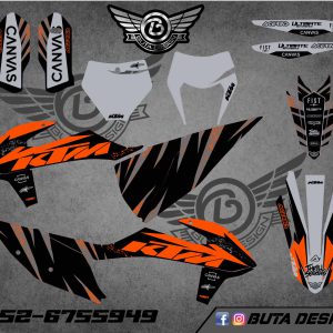 קיט מדבקות ל KTM SXF 2019-2022 EXC 2020-2023 V71