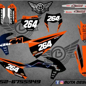 קיט מדבקות ל KTM SXF 2019-2022 EXC 2020-2023 V73