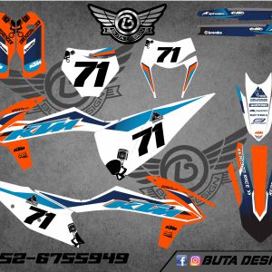 קיט מדבקות ל KTM SXF 2019-2022 EXC 2020-2023 V79