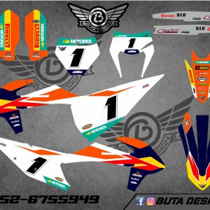 קיט מדבקות ל KTM SXF 2019-2022 EXC 2020-2023 V80