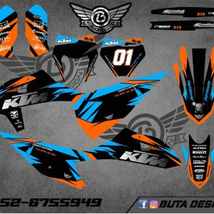 קיט מדבקות ל KTM SXF 2019-2022 EXC 2020-2023 V89