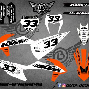 קיט מדבקות ל KTM SXF 2019-2022 EXC 2020-2023 V91