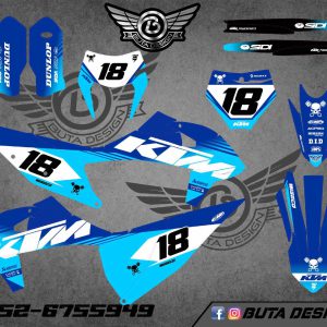 קיט מדבקות ל KTM SXF 2019-2022 EXC 2020-2023 V93