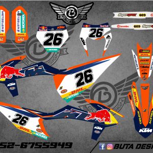 קיט מדבקות ל KTM SXF 2019-2022 EXC 2020-2023 V72