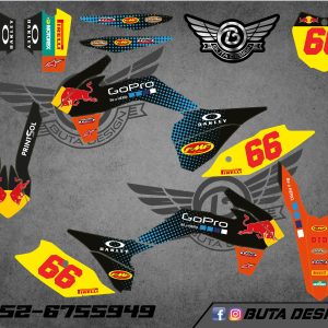 קיט מדבקות ל KTM SXF 2013-2015 EXC 2014-2016 V8