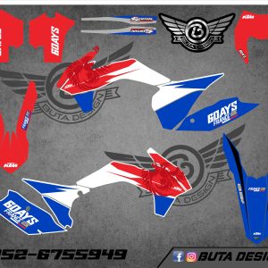 קיט מדבקות ל KTM SXF 2013-2015 EXC 2014-2016 V9