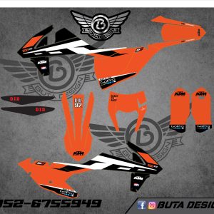 קיט מדבקות ל KTM SXF 2016-2018 EXC 2017-2019 V1