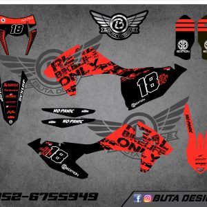 קיט מדבקות ל KTM SXF 2016-2018 EXC 2017-2019 V10