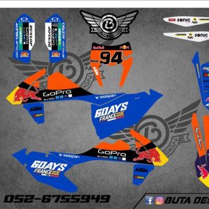 קיט מדבקות ל KTM SXF 2016-2018 EXC 2017-2019 V104
