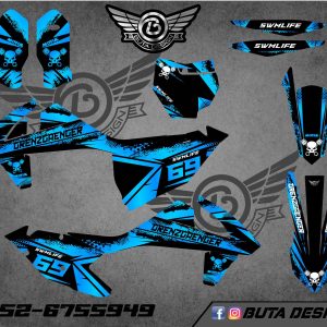 קיט מדבקות ל KTM SXF 2016-2018 EXC 2017-2019 V105