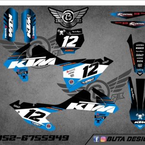 קיט מדבקות ל KTM SXF 2016-2018 EXC 2017-2019 V107