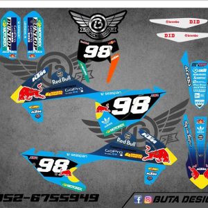 קיט מדבקות ל KTM SXF 2016-2018 EXC 2017-2019 V108