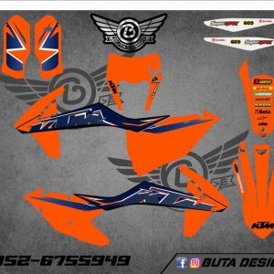 קיט מדבקות ל KTM SXF 2016-2018 EXC 2017-2019 V110