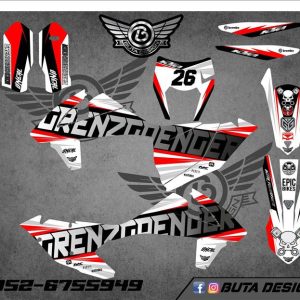 קיט מדבקות ל KTM SXF 2016-2018 EXC 2017-2019 V113
