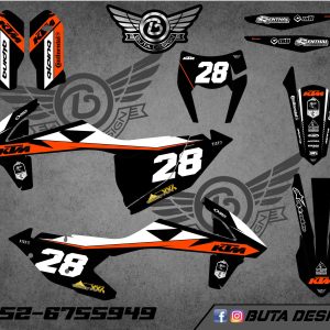 קיט מדבקות ל KTM SXF 2016-2018 EXC 2017-2019 V115