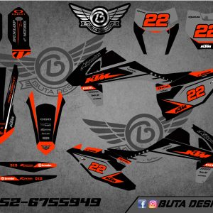 קיט מדבקות ל KTM SXF 2016-2018 EXC 2017-2019 V119