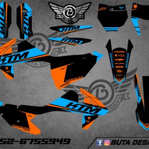 קיט מדבקות ל KTM SXF 2016-2018 EXC 2017-2019 V123