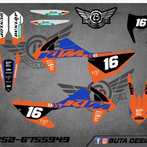 קיט מדבקות ל KTM SXF 2016-2018 EXC 2017-2019 V13