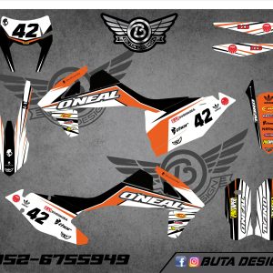 קיט מדבקות ל KTM SXF 2016-2018 EXC 2017-2019 V16