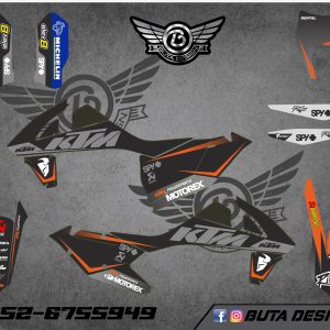 קיט מדבקות ל KTM SXF 2016-2018 EXC 2017-2019 V18