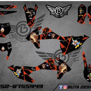 קיט מדבקות ל KTM SXF 2016-2018 EXC 2017-2019 V20