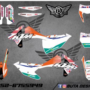 קיט מדבקות ל KTM SXF 2016-2018 EXC 2017-2019 V21