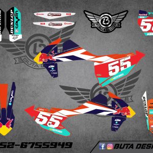 קיט מדבקות ל KTM SXF 2016-2018 EXC 2017-2019 V27
