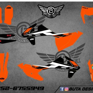 קיט מדבקות ל KTM SXF 2016-2018 EXC 2017-2019 V35