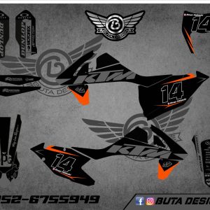 קיט מדבקות ל KTM SXF 2016-2018 EXC 2017-2019 V36