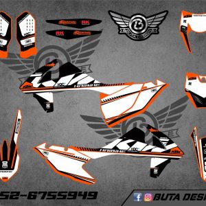 קיט מדבקות ל KTM SXF 2016-2018 EXC 2017-2019 V39
