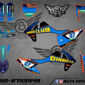 קיט מדבקות ל KTM SXF 2016-2018 EXC 2017-2019 V43
