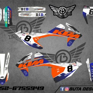 קיט מדבקות ל KTM SXF 2016-2018 EXC 2017-2019 V44