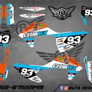 קיט מדבקות ל KTM SXF 2016-2018 EXC 2017-2019 V46