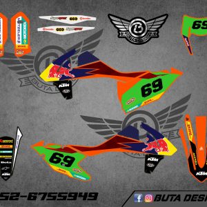 קיט מדבקות ל KTM SXF 2016-2018 EXC 2017-2019 V47