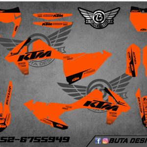 קיט מדבקות ל KTM SXF 2016-2018 EXC 2017-2019 V48
