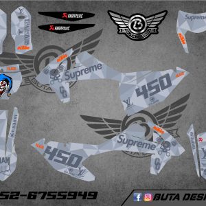 קיט מדבקות ל KTM SXF 2016-2018 EXC 2017-2019 V52