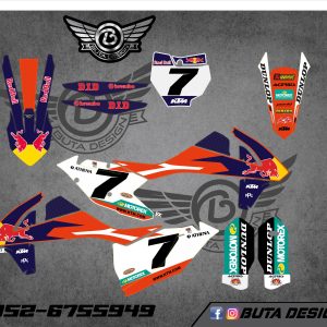 קיט מדבקות ל KTM SXF 2016-2018 EXC 2017-2019 V6
