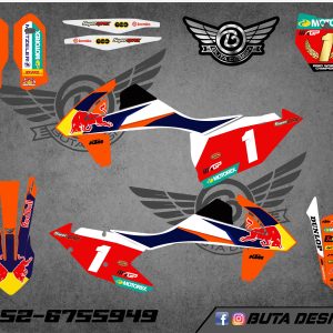 קיט מדבקות ל KTM SXF 2016-2018 EXC 2017-2019 V61