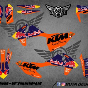 קיט מדבקות ל KTM SXF 2016-2018 EXC 2017-2019 V63