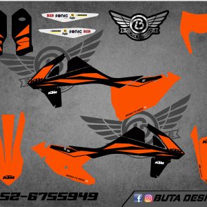 קיט מדבקות ל KTM SXF 2016-2018 EXC 2017-2019 V67