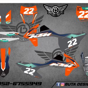 קיט מדבקות ל KTM SXF 2016-2018 EXC 2017-2019 V68