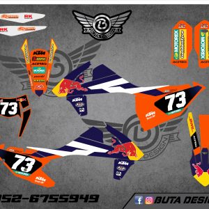קיט מדבקות ל KTM SXF 2016-2018 EXC 2017-2019 V7