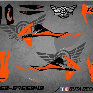 קיט מדבקות ל KTM SXF 2016-2018 EXC 2017-2019 V70