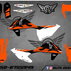 קיט מדבקות ל KTM SXF 2016-2018 EXC 2017-2019 V71