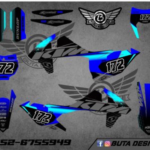 קיט מדבקות ל KTM SXF 2016-2018 EXC 2017-2019 V72