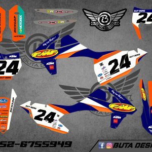קיט מדבקות ל KTM SXF 2016-2018 EXC 2017-2019 V78