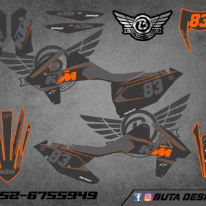 קיט מדבקות ל KTM SXF 2016-2018 EXC 2017-2019 V79